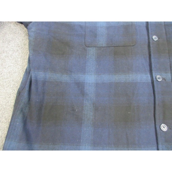 Levis Shirt Jacket‎ Mens 3XL Blue Black Plaid Quilted Lined Flannel Button Front - Picture 12 of 16
